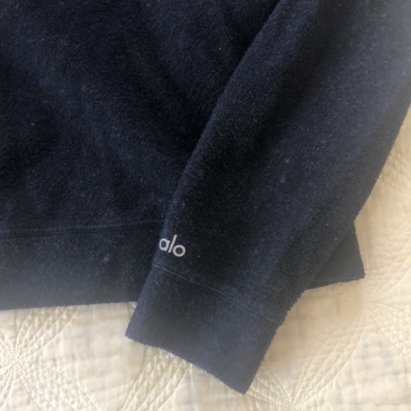 ALO Yoga Carve Pullover Navy Blue Medium - Picture 2 of 6